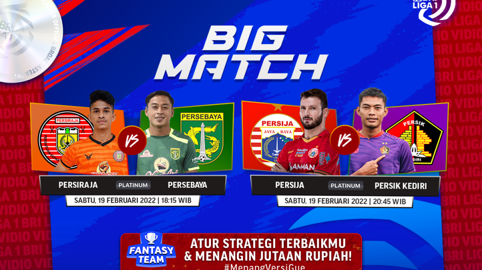 Jadwal dan Link Live Streaming Liga 1 Hari Ini, Persija Hadapi Persik