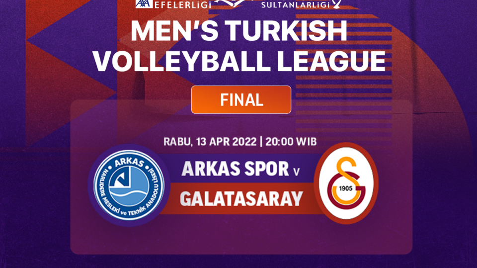Saksikan Live Streaming Piala Voli Turki 2021-2022 Babak Final