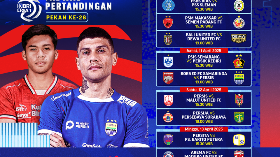 BRI Liga 1 2024/25 Matchweek 28