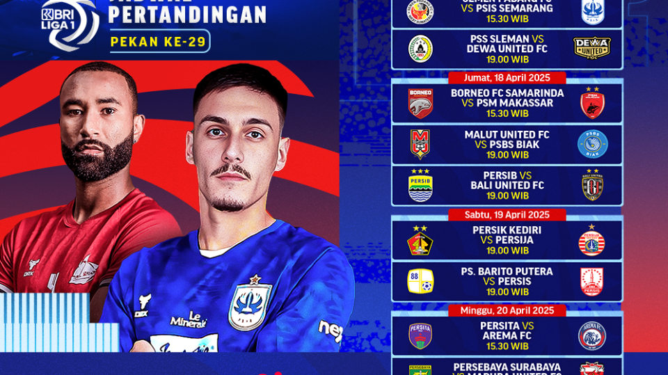 BRI Liga 1 2024/25 Matchweek 29