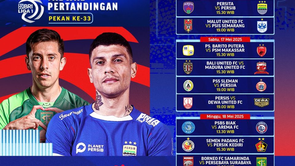 BRI Liga 1 2024_25_Schedule_ATK Bolanet_Matchweek 33