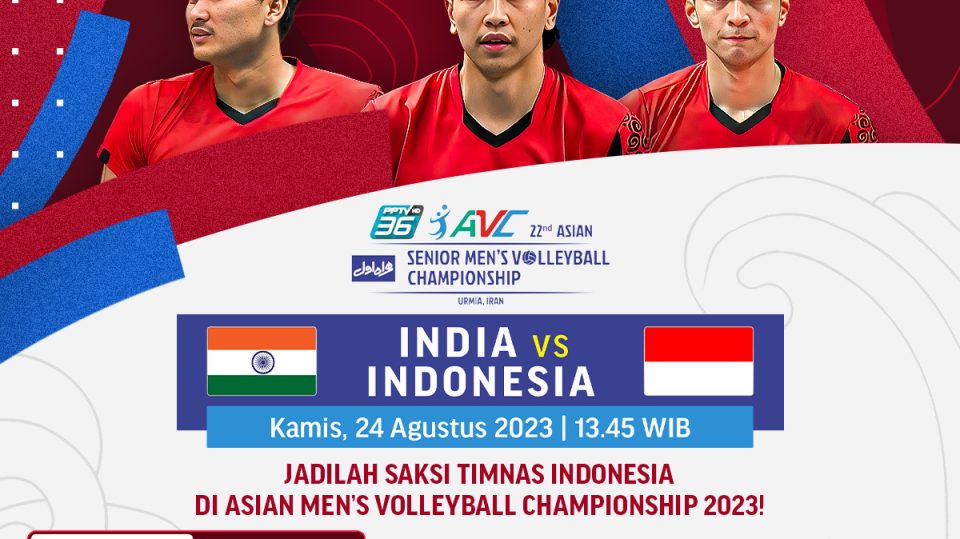 link streaming AVC Championship Indonesia vs India