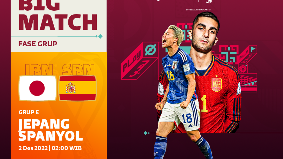 Partai Hidup-Mati: Jepang vs Spanyol Serikat, Berikut Jadwal dan Link Live Streaming di Vidio!