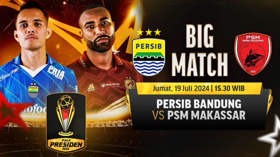 Persib Bandung vs PSM Makassar, Piala Presiden 2024