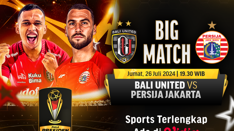 Bali United vs Persija Jakarta, Piala Presiden 2024