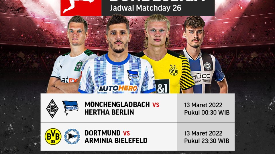 Link Live Streaming Liga Jerman ( Bundesliga ) 2021-22 Pekan Ke-26