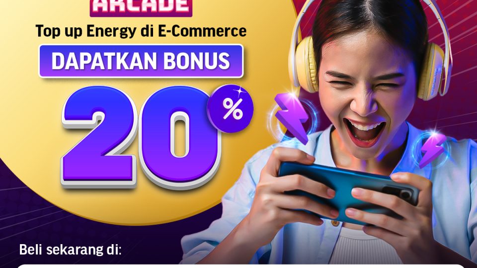 Top Up Energy sekarang bisa di E-Commerce pilihan kamu!
