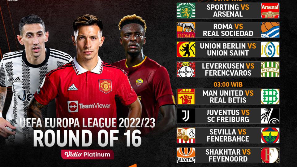 siaran langsung liga europa 2022/2023 babak 16 besar leg pertama