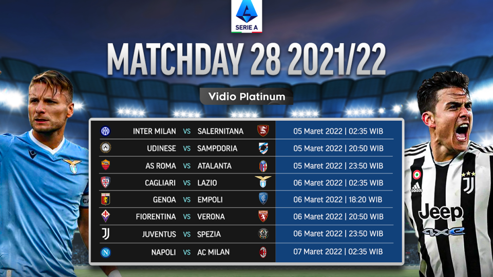 Link Live Streaming Serie A ( Liga Italia ) 2021/22 Pekan Ke-28 - Ada Napoli vs AC Milan