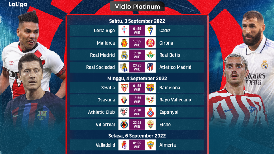 Jadwal Lengkap La Liga 2022/23 Pekan 4