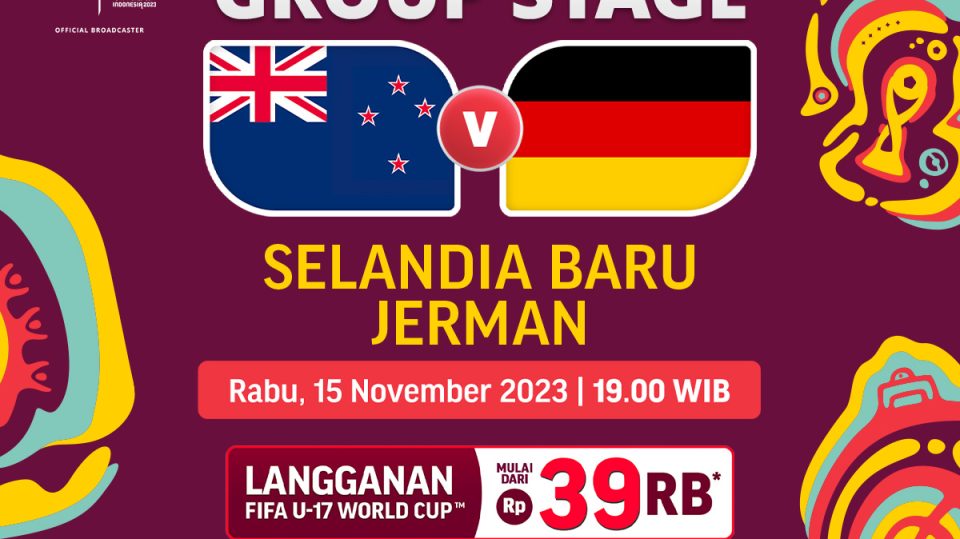 Jadwal dan link streaming Selandia Baru vs Jerman, Piala Dunia U-17 2023 di Vidio