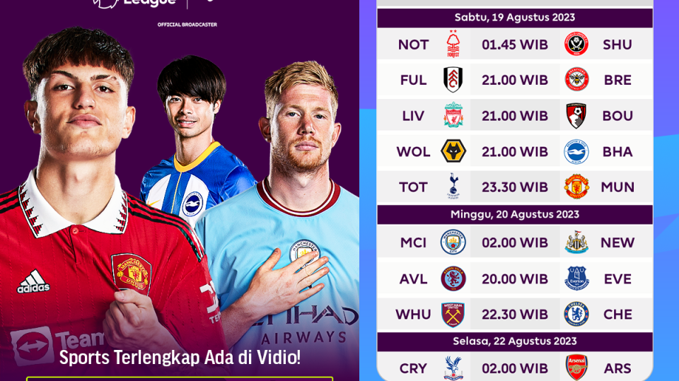 Liga Inggris 2023/2024 Matchweek 2