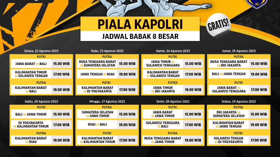 nonton piala kapolri