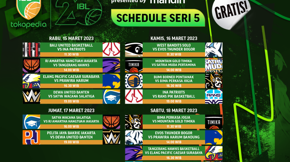 IBL Tokopedia 2023 Seri 5 Pekan Kedua