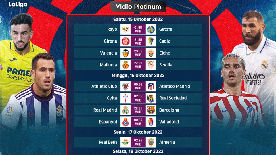 Jadwal La Liga 2022/23 Pekan 9