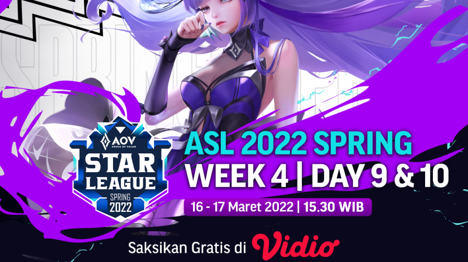 Saksikan Live Streaming ASL 2022 Spring Week 4 Day 9 dan 10 di Vidio