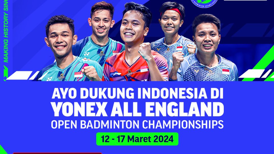 Nonton Indonesia di Yonex All England Open 2024