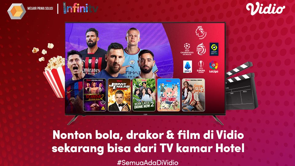Vidio Jalin Kerjasama Dengan Melvar, Nonton Sepuasnya dari TV Kamar Hotel