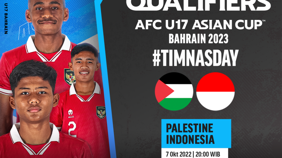 Link Live Streaming Indonesia vs Palestina di Kualifikasi Piala Asia U-17 2023