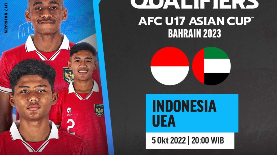 Link Live Streaming Indonesia vs UEA di Kualifikasi Piala Asia U-17 2023