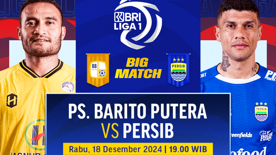 link siaran langsung barito putera vs persib bandung bri liga 1