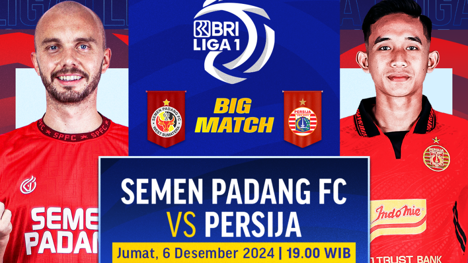 link siaran langsung semen padang vs persija big match bri liga 1