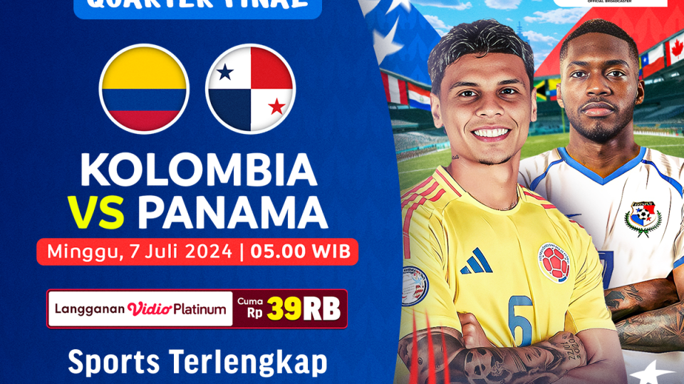 Jadwal Link Siaran Langsung Kolombia vs Panama, Perempat Final Copa America 2024.