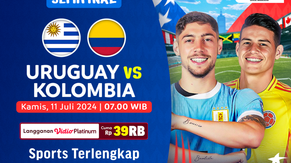 Link Siaran Langsung Uruguay vs Kolombia, Copa America 2024