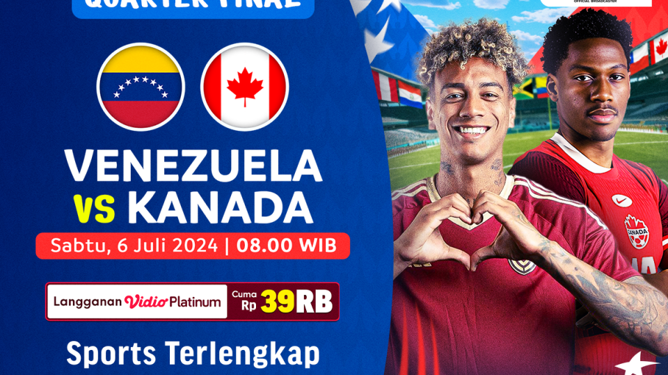 Link Siaran Langsung Venezuela vs Kanada, Sabtu (6/7/2024) di Vidio