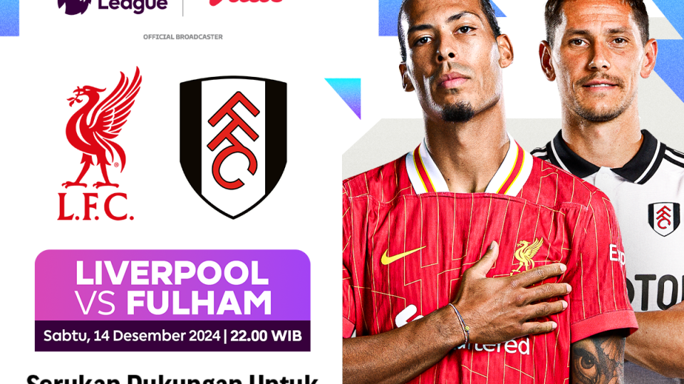 link siaran langsung liverpool vs fulham liga inggris