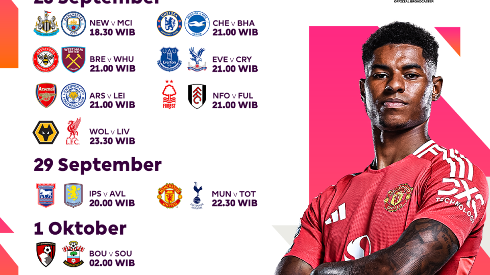 Jadwal Live Streaming Premier League Matchweek 6 di Vidio Akhir Pekan Ini