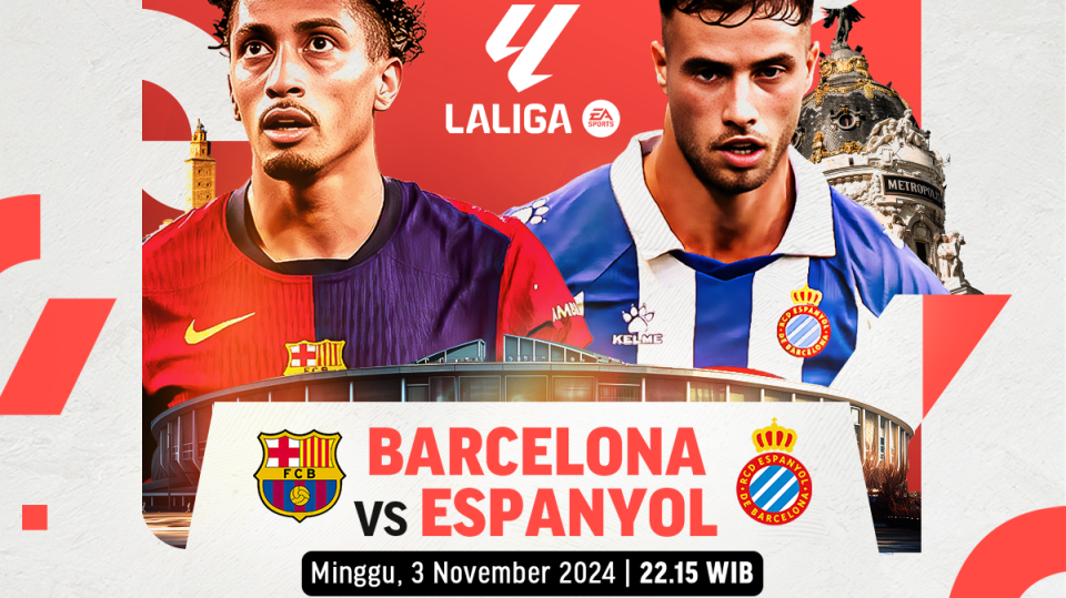 link siaran langsung Barcelona vs Espanyol
