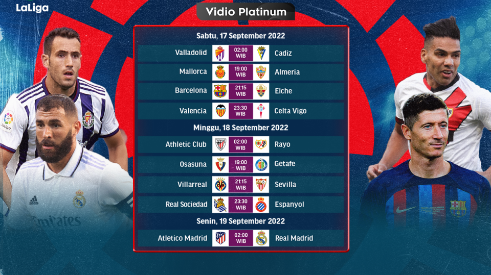 Jadwal La Liga 2022/23 Pekan 6