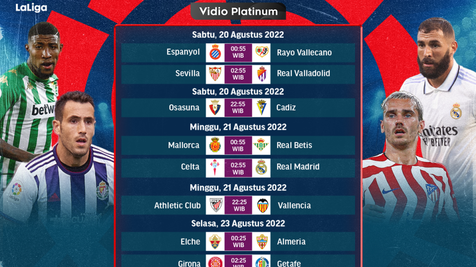 Jadwal Lengkap La Liga 2022/23 Pekan Kedua