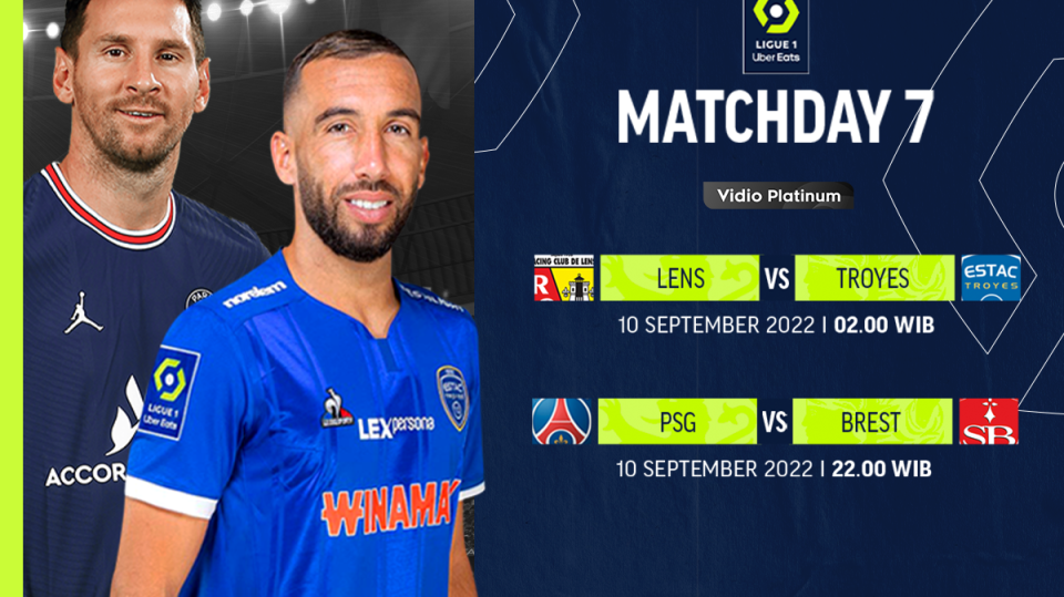 Jadwal Liga Prancis 2022/23 Pekan 7
