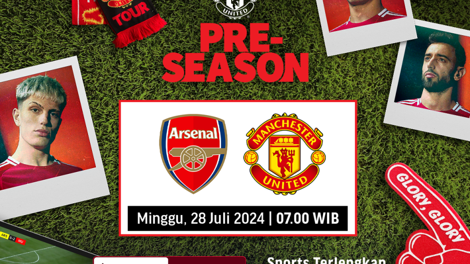 Arsenal vs Manchester United, 28 Juli 2024