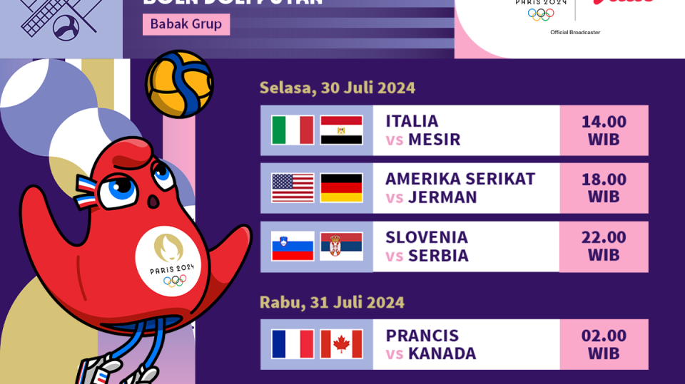 Bola Voli Paris 2024, 30 dan 31 Juli