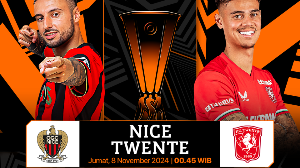 Link siaran langsung Liga Europa Nice vs Twente