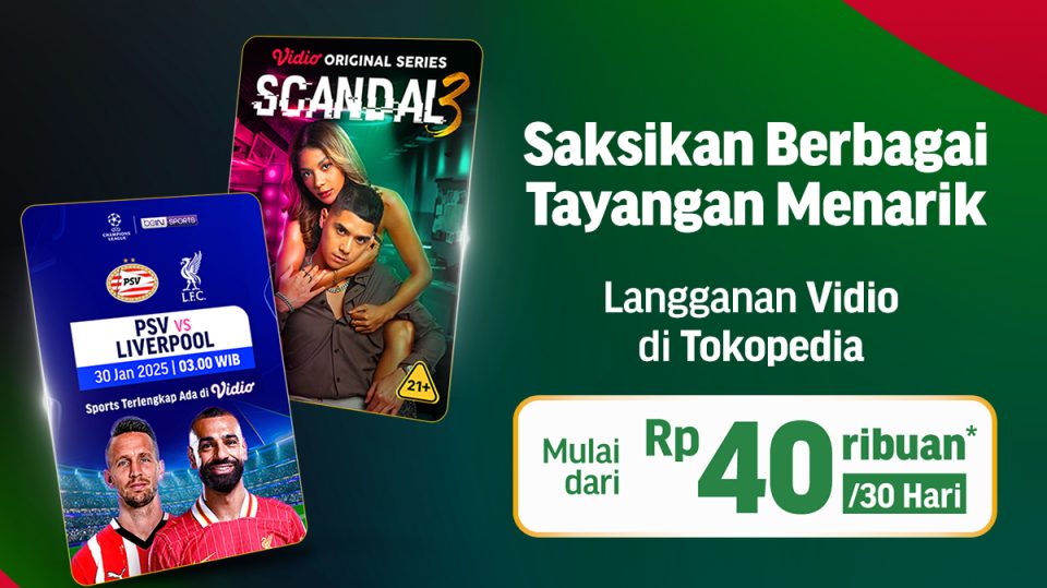 Langganan Vidio di Tokopedia