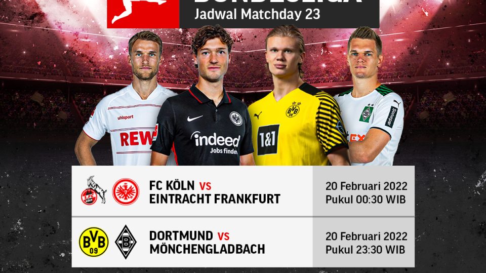 Jadwal Bundesliga 2021-22 Pekan 23 Live Streaming di Vidio