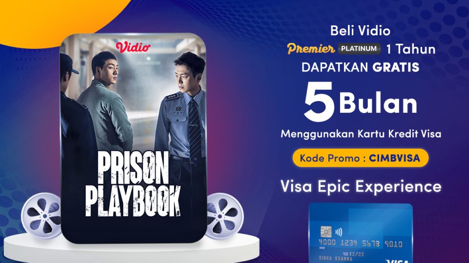 Promo Vidio Premier Platinum pakai Kartu Kredit Visa CIMB Niaga.