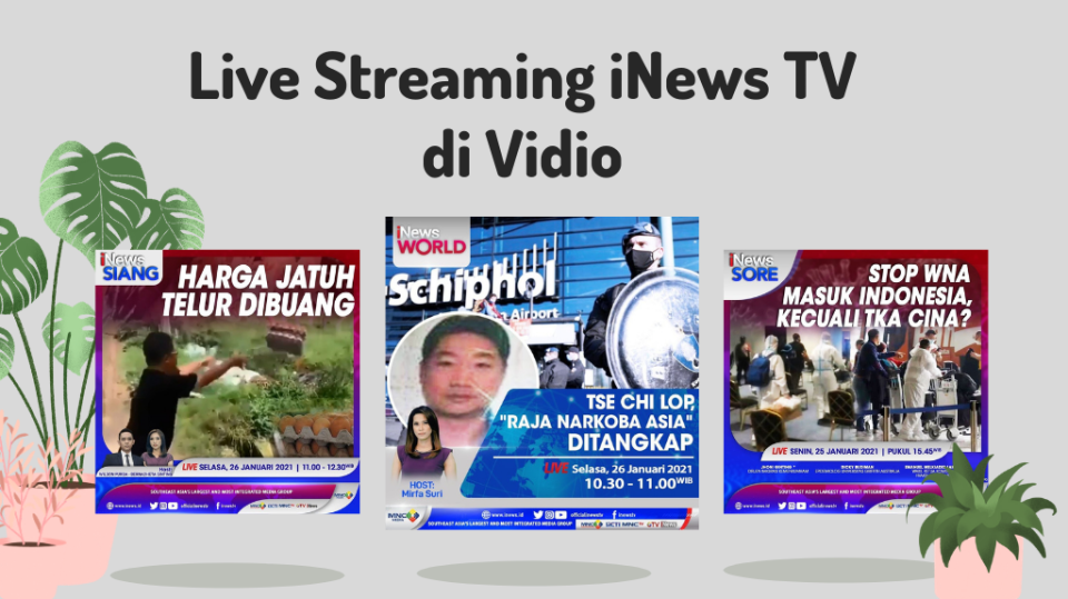 Live streaming iNews TV di Vidio