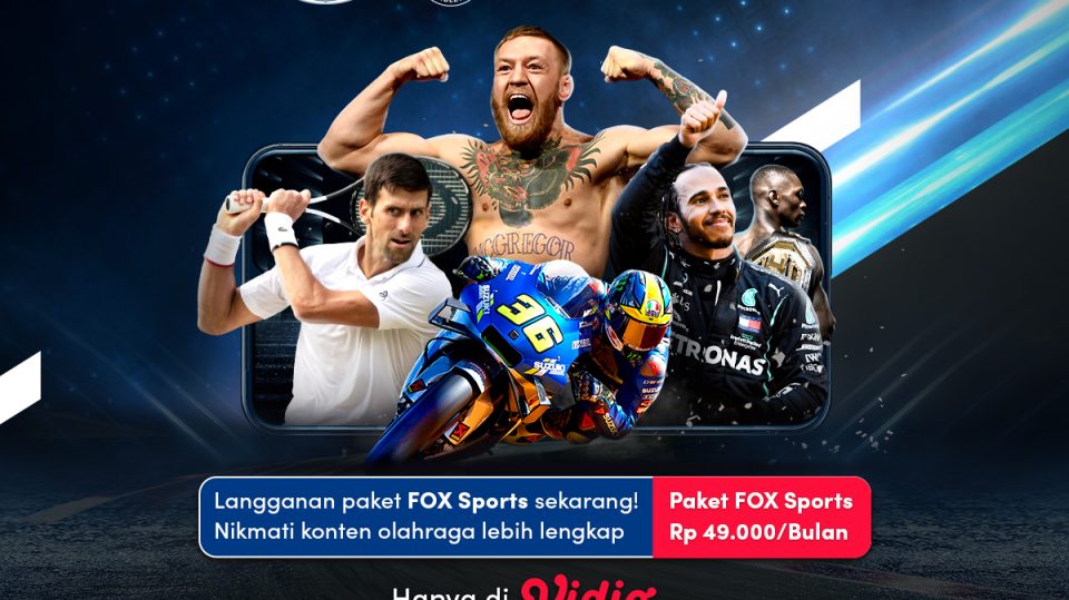Jadwal Formula 1, UFC, & MotoGP terbaru, nonton di channel Fox Sports hanya di Vidio.