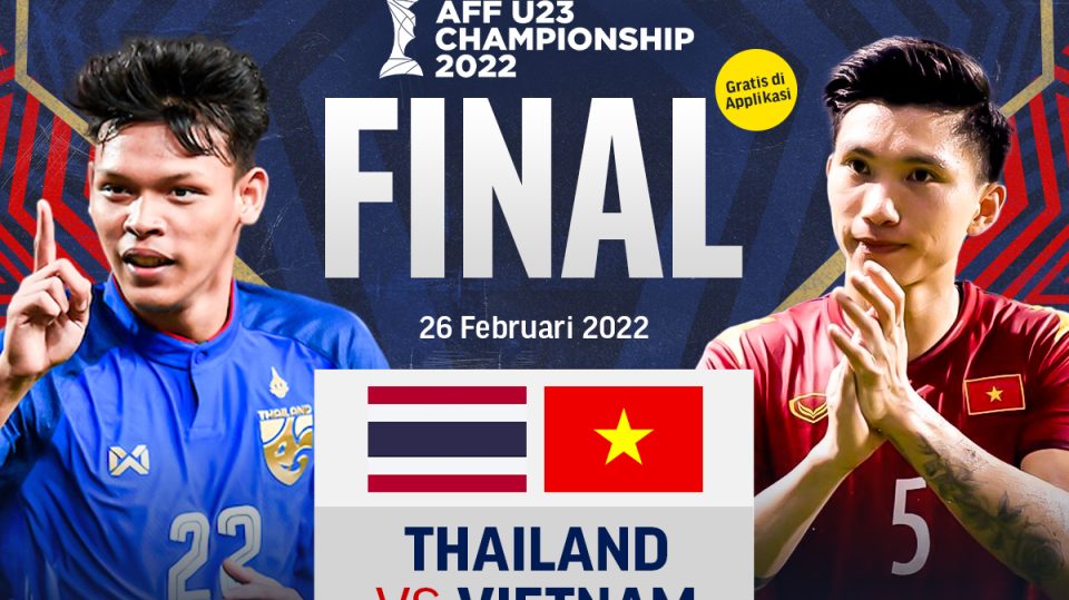 Link Live Streaming Thailand vs Vietnam: Final Piala AFF U-23 2022 di Vidio