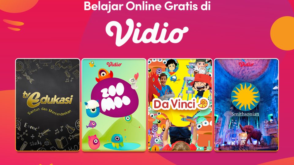 belajar online gratis di Vidio