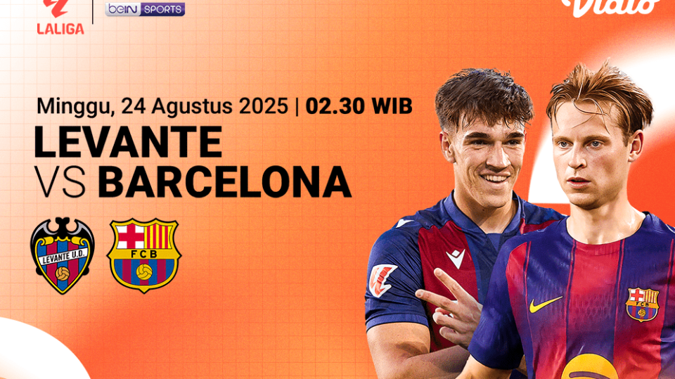 Barcelona vs Levante eksklusif di Vidio. (dok vidio.com)