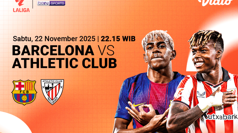 Saksikan Barcelona vs Athletic Club di Vidio.