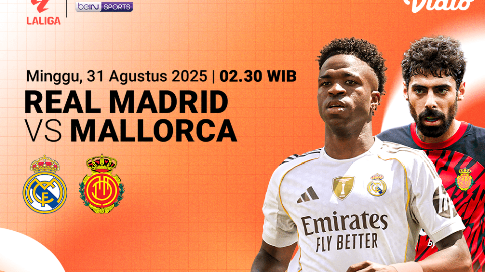 Live streaming LaLiga Real Madrid vs Mallorca eksklusif di Vidio. (dok. vidio.com)