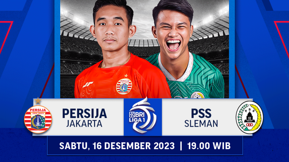 Link streaming Persija vs PSS Sleman, Sabtu (16/12/2023). Saksikan di Vidio!