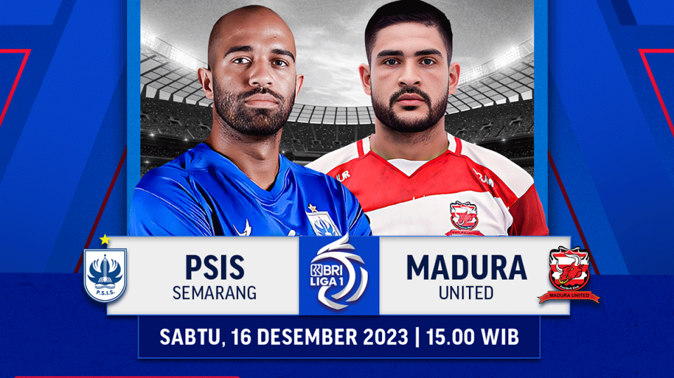 Jadwal dan link streaming PSIS Semarang vs Madura United, Sabtu (16/12/2023). Saksikan di Vidio!